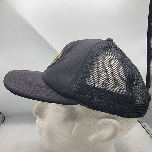 Vans 2017 US Open Of Surfing Huntington Beach Hat Black Snapback Mesh Trucker - Picture 2 of 9